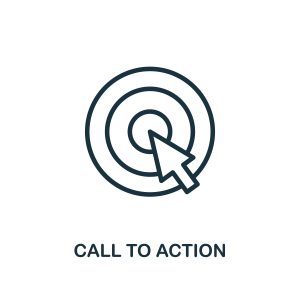 Call to action symbol